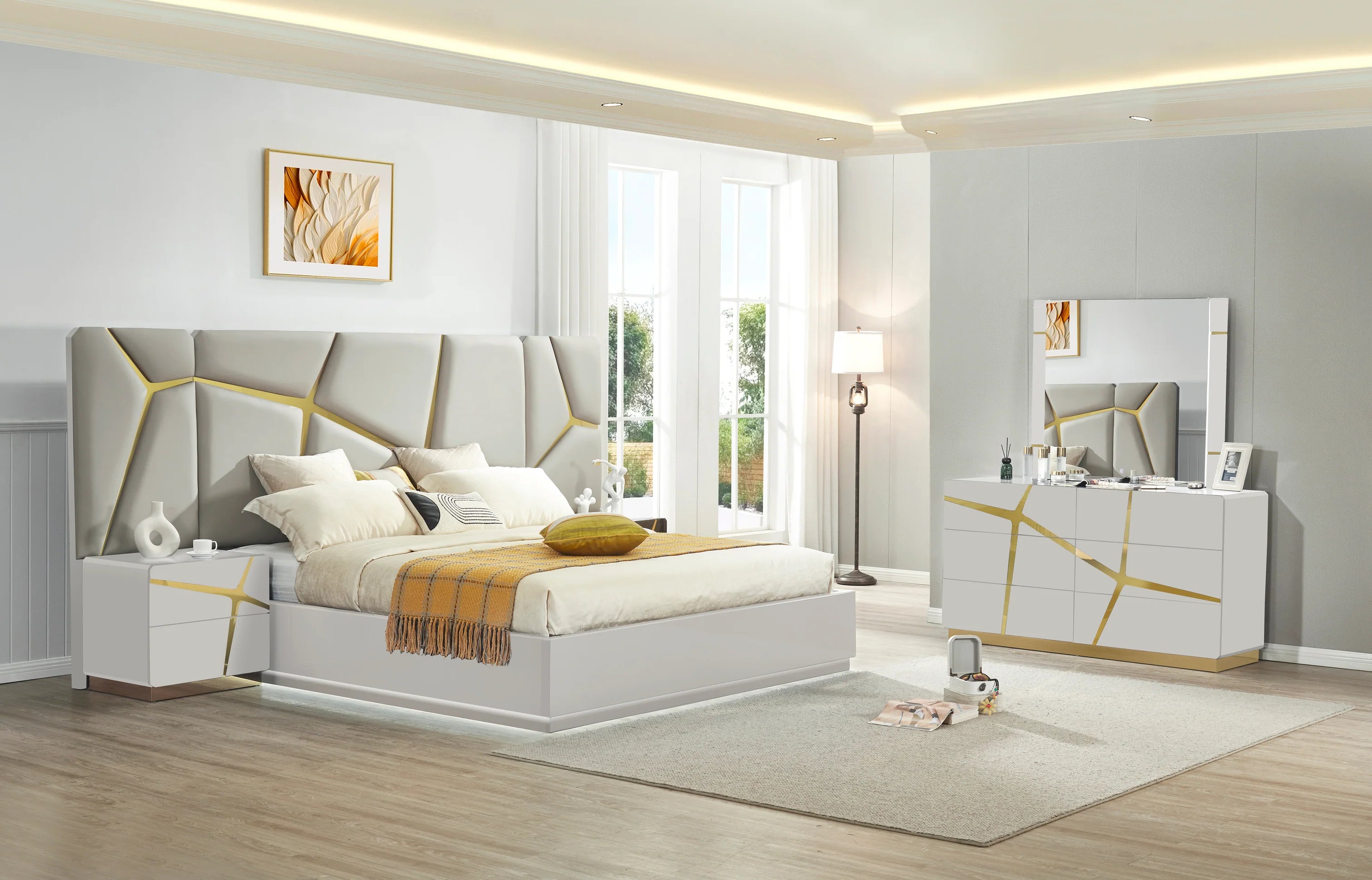 Milano 8Pcs Bedroom Set