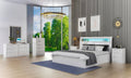 Glossy White 8Pcs Bedroom Set