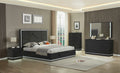 Black Glossy 8 Pcs BedroomSet