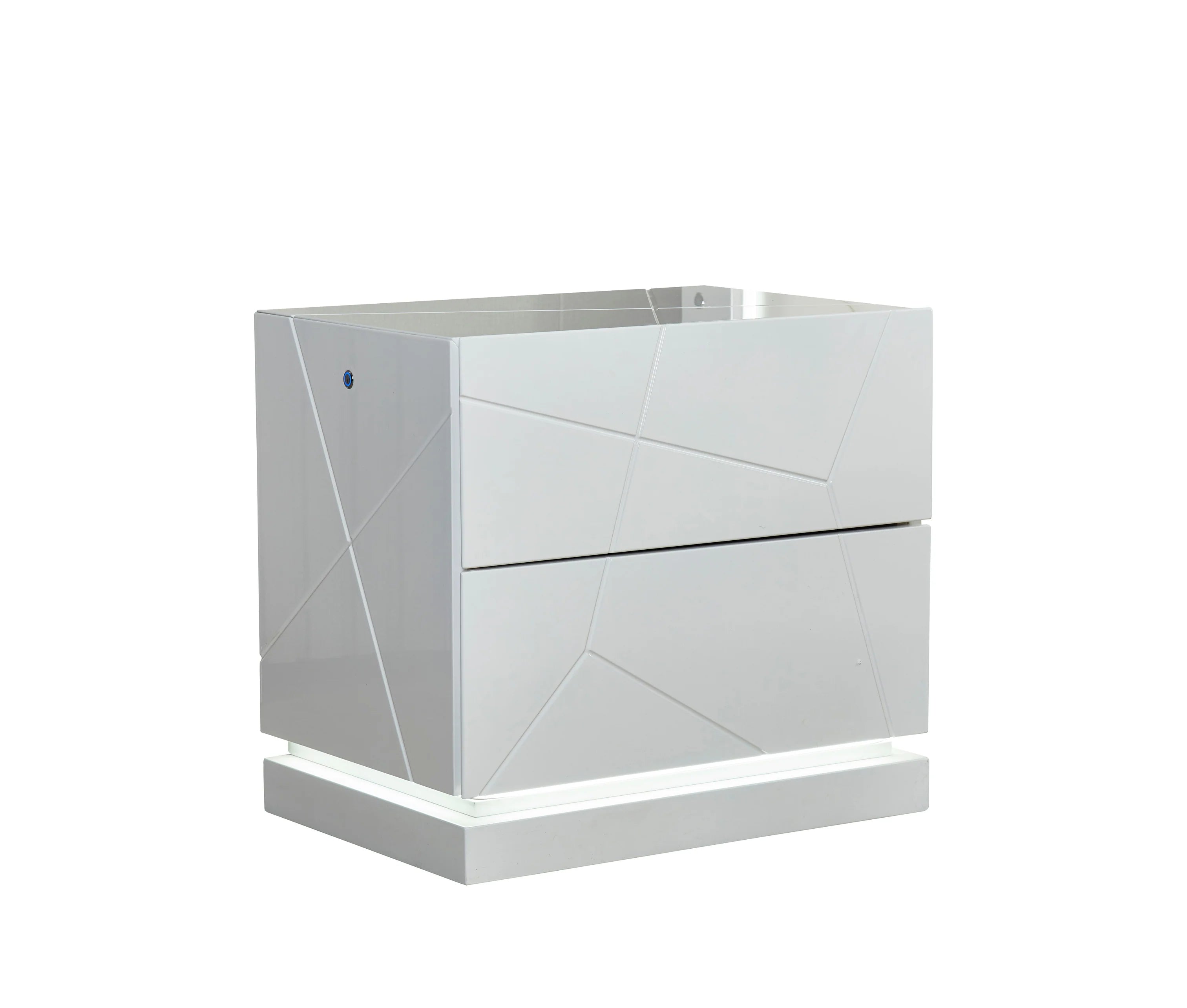 White Gloss 8 pcs Bedroom Set