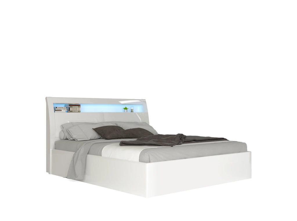 Glossy White 8Pcs Bedroom Set