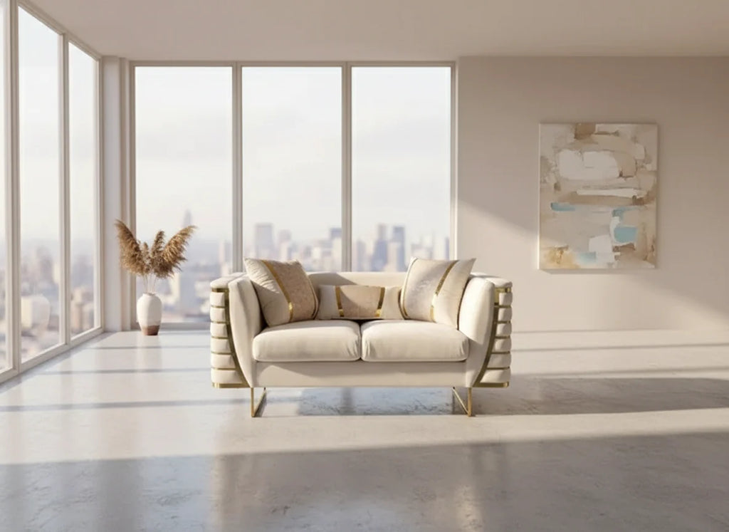 Roma Beige Sofa Set