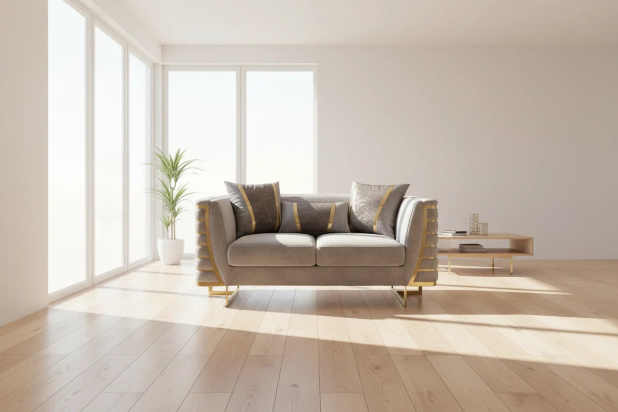 Roma Grey Sofa Set