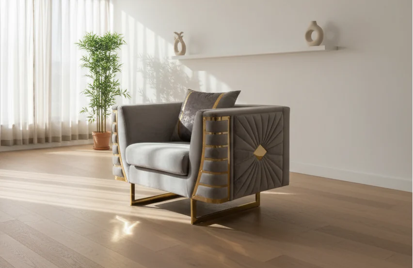 Roma Grey Sofa Set